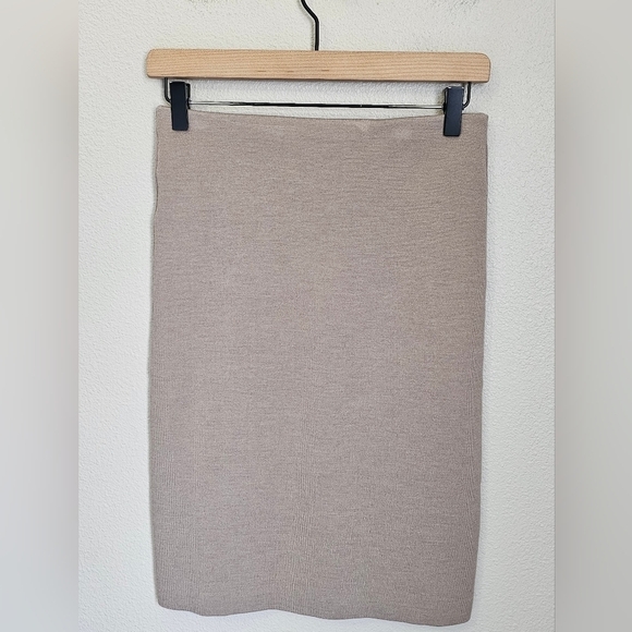 Ralph Lauren Black Label Cashmere Blend Tan Pencil Skirt - Picture 6 of 7